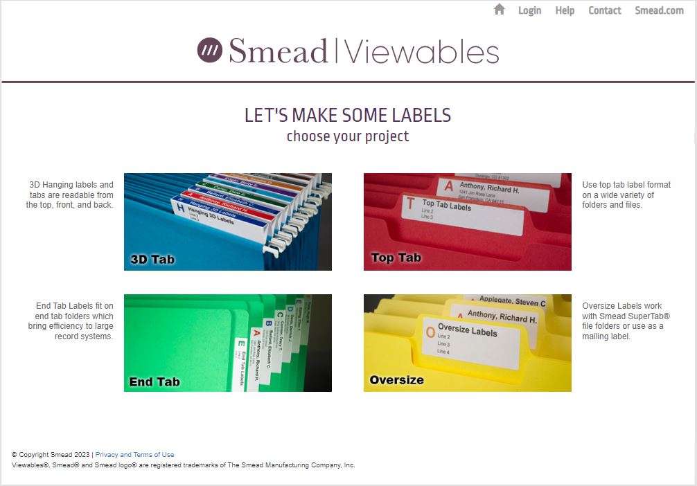 Smead Chart Labels